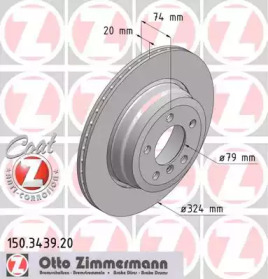 Тормозной диск ZIMMERMANN 150.3439.20