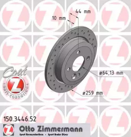 Тормозной диск ZIMMERMANN 150.3446.52