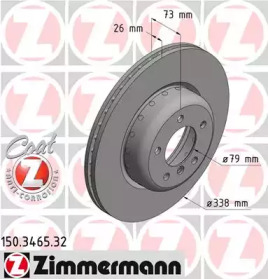 Тормозной диск ZIMMERMANN 150.3465.32