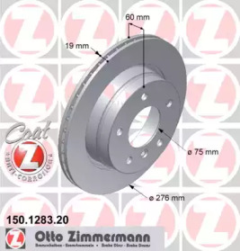 Тормозной диск ZIMMERMANN 150.1283.20