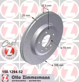 Тормозной диск ZIMMERMANN 150.1294.52