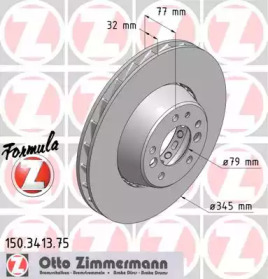 Тормозной диск ZIMMERMANN 150.3413.75