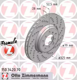 Тормозной диск ZIMMERMANN 150.3420.70