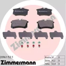 Комплект тормозных колодок ZIMMERMANN 20961.152.1