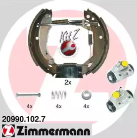 Комлект тормозных накладок ZIMMERMANN 20990.102.7