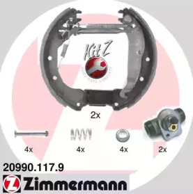 Комлект тормозных накладок ZIMMERMANN 20990.117.9