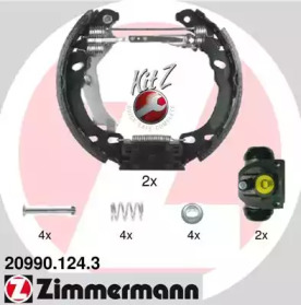 Комлект тормозных накладок ZIMMERMANN 20990.124.3