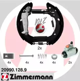 Комлект тормозных накладок ZIMMERMANN 20990.128.8