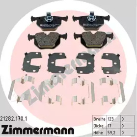 Комплект тормозных колодок ZIMMERMANN 21282.170.1