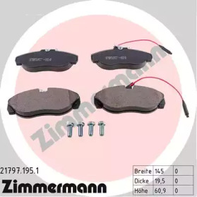 Комплект тормозных колодок ZIMMERMANN 21797.195.1