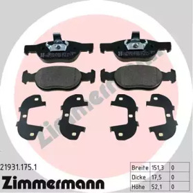 Комплект тормозных колодок ZIMMERMANN 21931.175.1