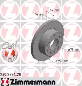 Тормозной диск ZIMMERMANN 230.2354.20