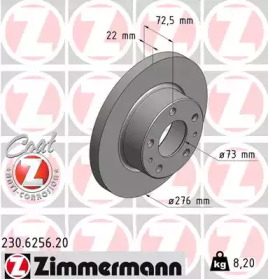 Тормозной диск ZIMMERMANN 230.6256.20