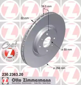 Тормозной диск ZIMMERMANN 230.2363.20