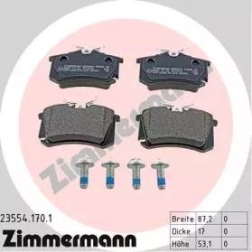 Комплект тормозных колодок ZIMMERMANN 23554.170.1