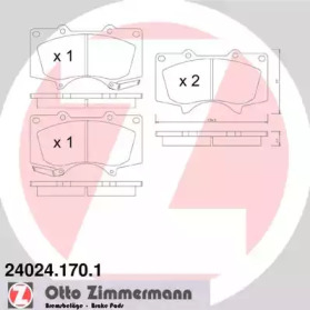 Комплект тормозных колодок ZIMMERMANN 24024.170.1