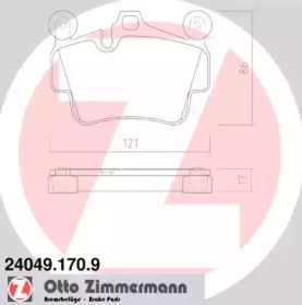 Комплект тормозных колодок ZIMMERMANN 24049.170.9