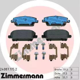 Комплект тормозных колодок ZIMMERMANN 24087.175.2