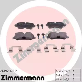 Комплект тормозных колодок ZIMMERMANN 24192.175.2