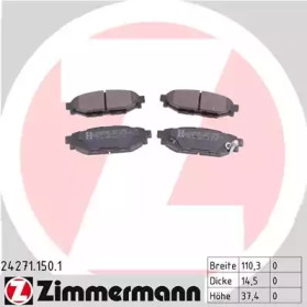 Комплект тормозных колодок ZIMMERMANN 24271.150.1