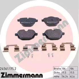 Комплект тормозных колодок ZIMMERMANN 24561.175.2