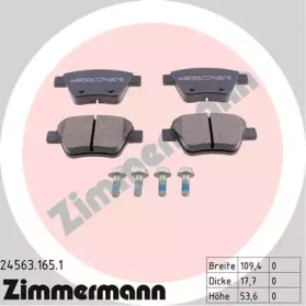 Комплект тормозных колодок ZIMMERMANN 24563.165.1