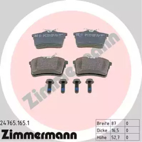 Комплект тормозных колодок ZIMMERMANN 24765.165.1