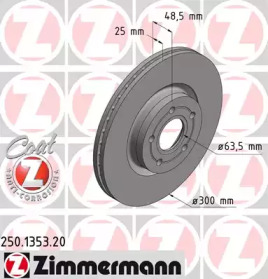 Тормозной диск ZIMMERMANN 250.1353.20