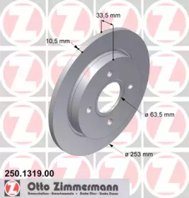 Тормозной диск ZIMMERMANN 250.1319.00