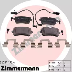 Комплект тормозных колодок ZIMMERMANN 25214.175.4