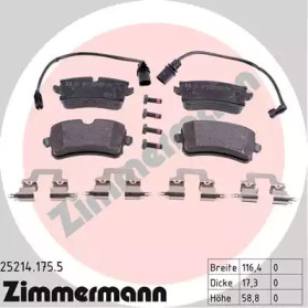 Комплект тормозных колодок ZIMMERMANN 25214.175.5