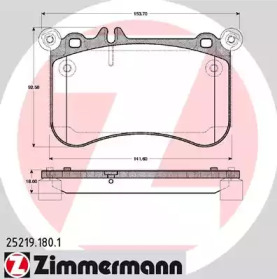 Комплект тормозных колодок ZIMMERMANN 25219.180.1