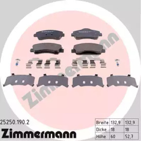 Комплект тормозных колодок ZIMMERMANN 25250.190.2