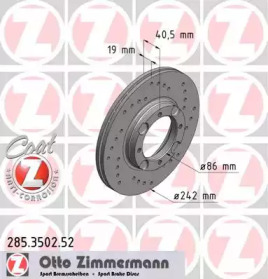 Тормозной диск ZIMMERMANN 285.3502.52