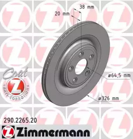 Тормозной диск ZIMMERMANN 290.2265.20