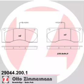 Комплект тормозных колодок ZIMMERMANN 29044.200.1