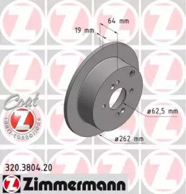 Тормозной диск ZIMMERMANN 320.3804.20