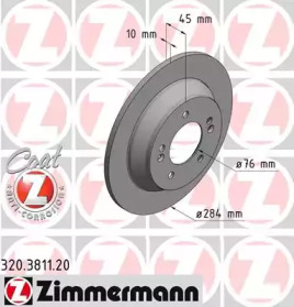 Тормозной диск ZIMMERMANN 320.3811.20