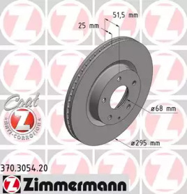 Тормозной диск ZIMMERMANN 370.3054.20