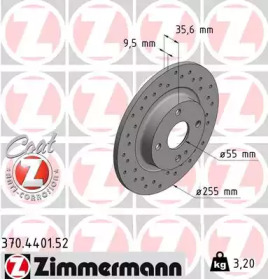 Тормозной диск ZIMMERMANN 370.4401.52