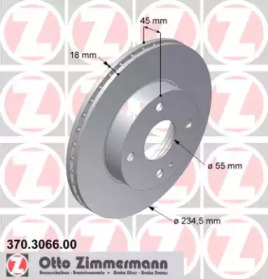 Тормозной диск ZIMMERMANN 370.3066.00