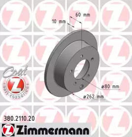 Тормозной диск ZIMMERMANN 380.2110.20