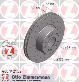 Тормозной диск ZIMMERMANN 400.1421.52