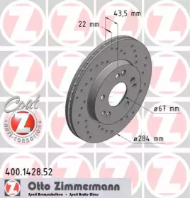 Тормозной диск ZIMMERMANN 400.1428.52