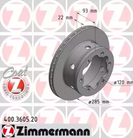 Тормозной диск ZIMMERMANN 400.3605.20