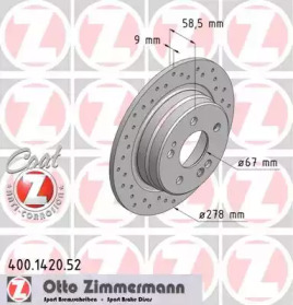 Тормозной диск ZIMMERMANN 400.1420.52