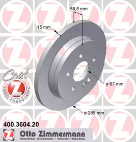 Тормозной диск ZIMMERMANN 400.3604.20