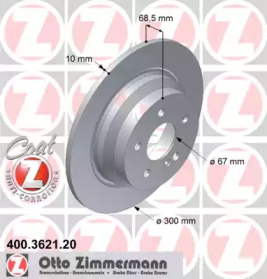 Тормозной диск ZIMMERMANN 400.3621.20