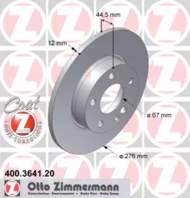 Тормозной диск ZIMMERMANN 400.3641.20