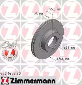 Тормозной диск ZIMMERMANN 430.1457.20